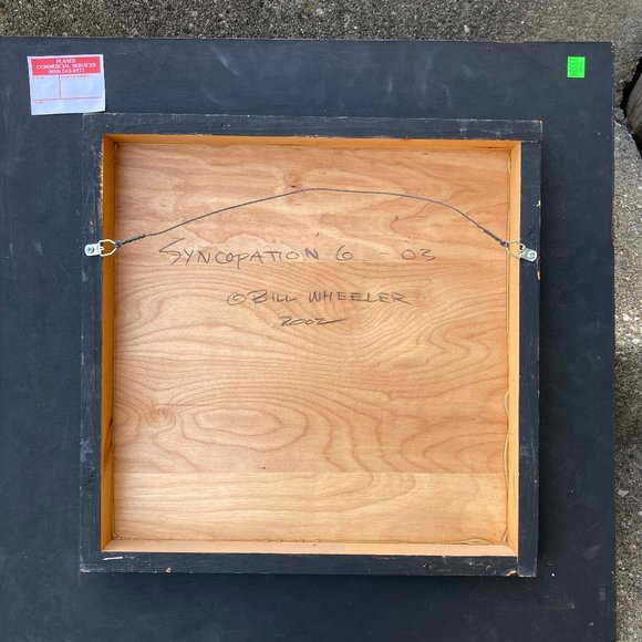 Bill Wheeler "Syncopation, 4 - 7" 2002 Abstract Paintings on Wood, Group of 4 - Picture 8 of 14